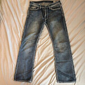 Buffalo David Bitton GOBE Jeans Distressed Denim Straight Fit W31 L32